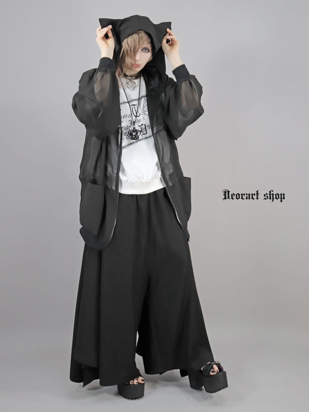 Deorart,ディオラート,通販,ブランド,地雷系,サイバー,原宿系,ジャージ,パーカー,ネコミミ,猫耳,フード,シアー,メンズ,レディス,大人,,セクシー,透け,V系,goth china,ゴシック,モード,ファッション,服,,Vkei,anime,goth,emo,fashion,japan,kimono,Jrock