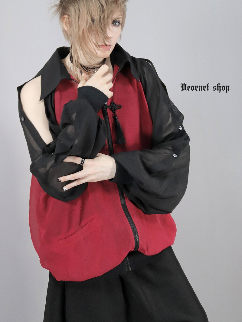 Deorart,ディオラート,通販,ブランド,地雷系,中華風,ネオチャイナ,和風,サイバー,原宿系,ジャージ,シアー,メンズ,レディス,大人,スリット,肩出し,セクシー,透け,V系,goth china,,emo,punk,rock,harajyuku,ゴシック,モード,ファッション,服,