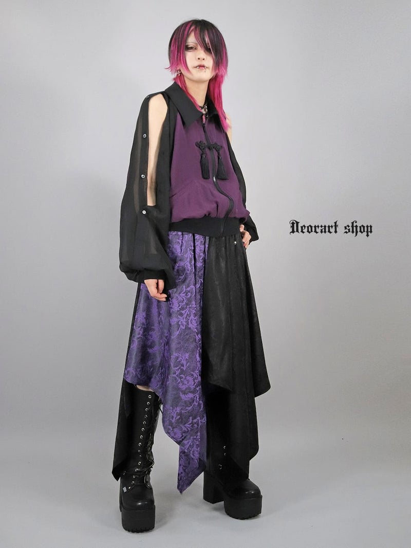 Deorart,ディオラート,通販,ブランド,地雷系,中華風,ネオチャイナ,和風,サイバー,原宿系,ジャージ,シアー,メンズ,レディス,大人,スリット,肩出し,セクシー,透け,V系,goth china,,emo,punk,rock,harajyuku,ゴシック,モード,ファッション,服,