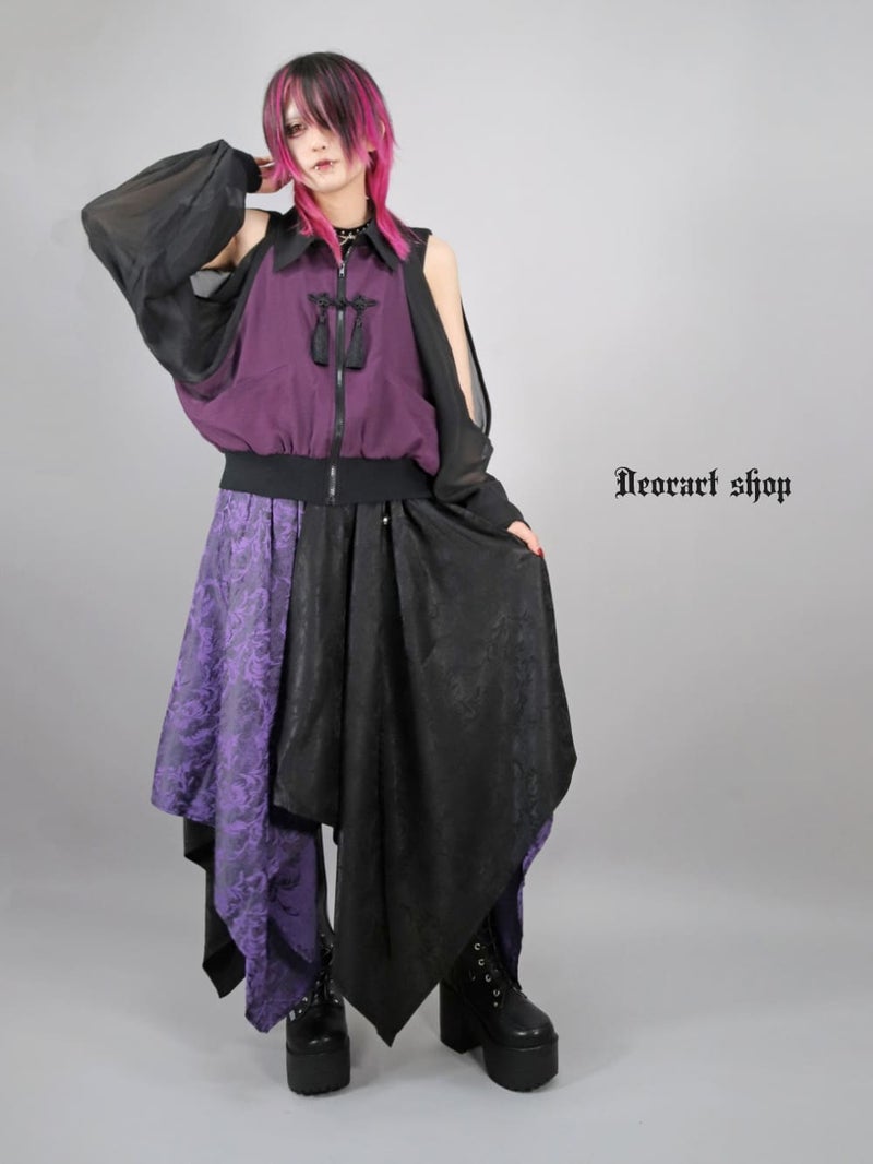 Deorart,ディオラート,通販,ブランド,地雷系,中華風,ネオチャイナ,和風,サイバー,原宿系,ジャージ,シアー,メンズ,レディス,大人,スリット,肩出し,セクシー,透け,V系,goth china,,emo,punk,rock,harajyuku,ゴシック,モード,ファッション,服,