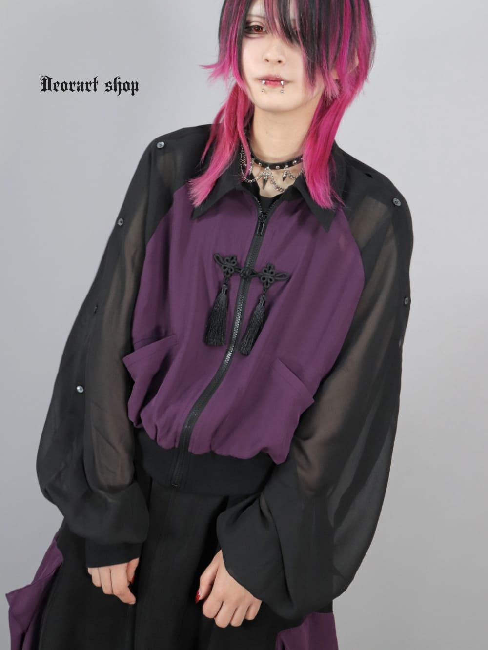 Deorart,ディオラート,通販,ブランド,地雷系,中華風,ネオチャイナ,和風,サイバー,原宿系,ジャージ,シアー,メンズ,レディス,大人,スリット,肩出し,セクシー,透け,V系,goth china,,emo,punk,rock,harajyuku,ゴシック,モード,ファッション,服,