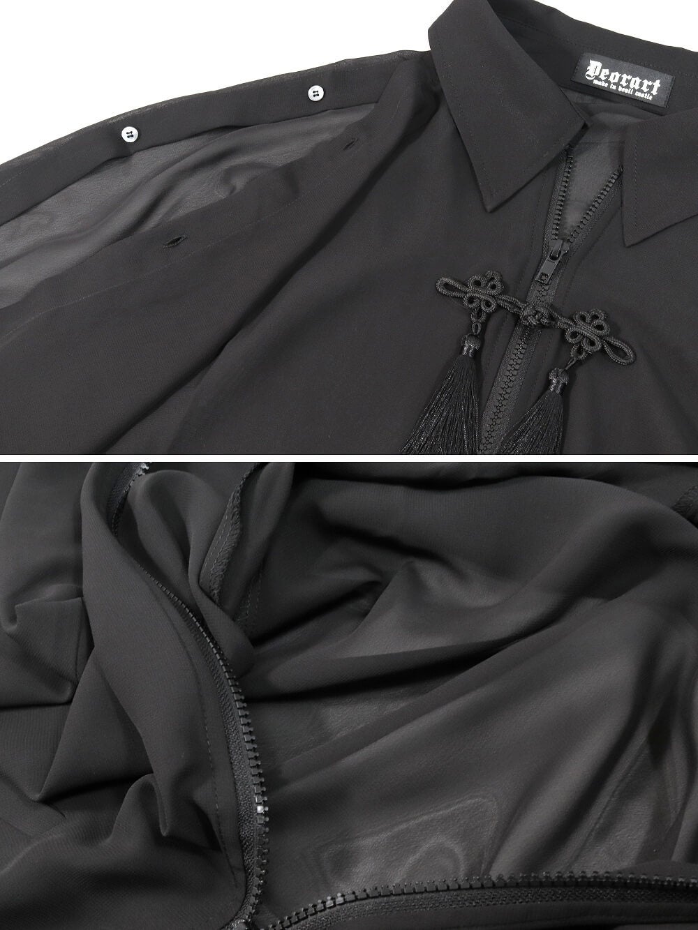 Deorart,ディオラート,通販,ブランド,地雷系,中華風,ネオチャイナ,和風,サイバー,原宿系,ジャージ,シアー,メンズ,レディス,大人,スリット,肩出し,セクシー,透け,V系,goth china,,emo,punk,rock,harajyuku,ゴシック,モード,ファッション,服,