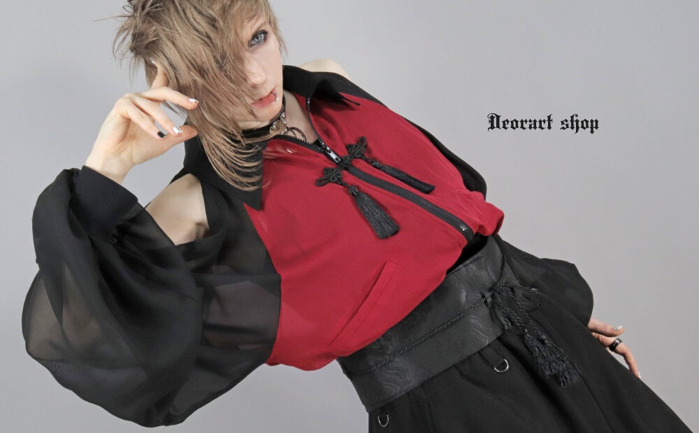 Deorart,ディオラート,通販,ブランド,地雷系,中華風,ネオチャイナ,和風,サイバー,原宿系,ジャージ,シアー,メンズ,レディス,大人,スリット,肩出し,セクシー,透け,V系,goth china,,emo,punk,rock,harajyuku,ゴシック,モード,ファッション,服,