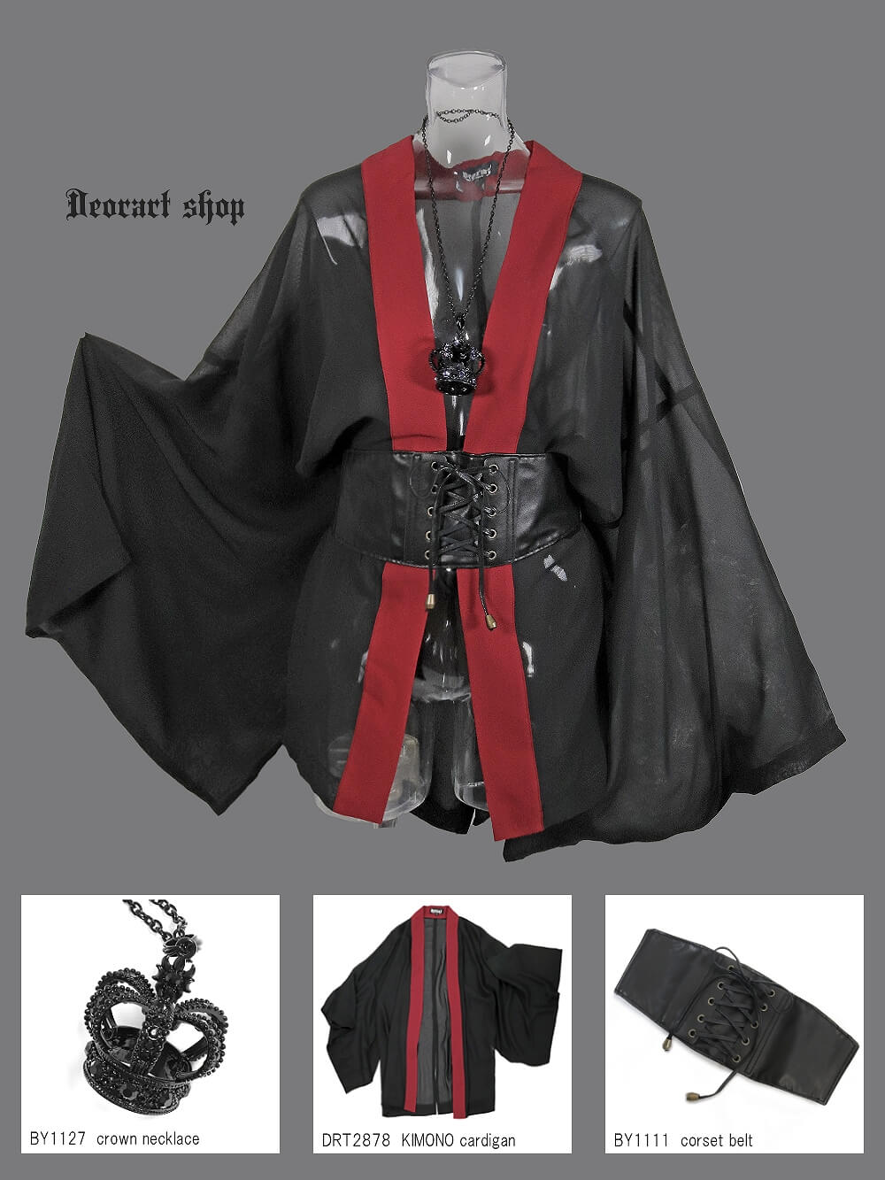 Deorart,ディオラート,通販,着物袖,振袖,カーディガン,透け,シアー,セクシー,カッコイイ,和装,中華,地雷系,ゴスロリ,バンギャ,メンズ,レディス,V系,ヴィジュアル系,Vkei,goth,kimono,japan,anime,emo,punk,cyber,japan,fashion,rock,harajyuku,大きいサイズ,モード,服