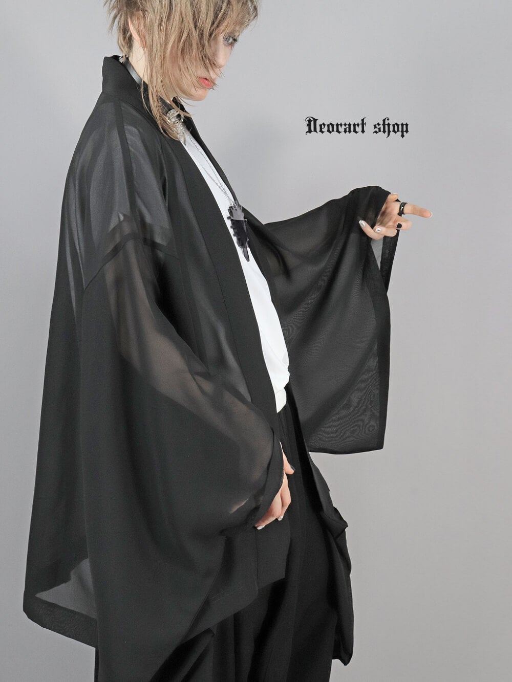 Deorart,ディオラート,通販,着物袖,振袖,カーディガン,透け,シアー,セクシー,カッコイイ,和装,中華,地雷系,ゴスロリ,バンギャ,メンズ,レディス,V系,ヴィジュアル系,Vkei,goth,kimono,japan,anime,emo,punk,cyber,japan,fashion,rock,harajyuku,大きいサイズ,モード,服