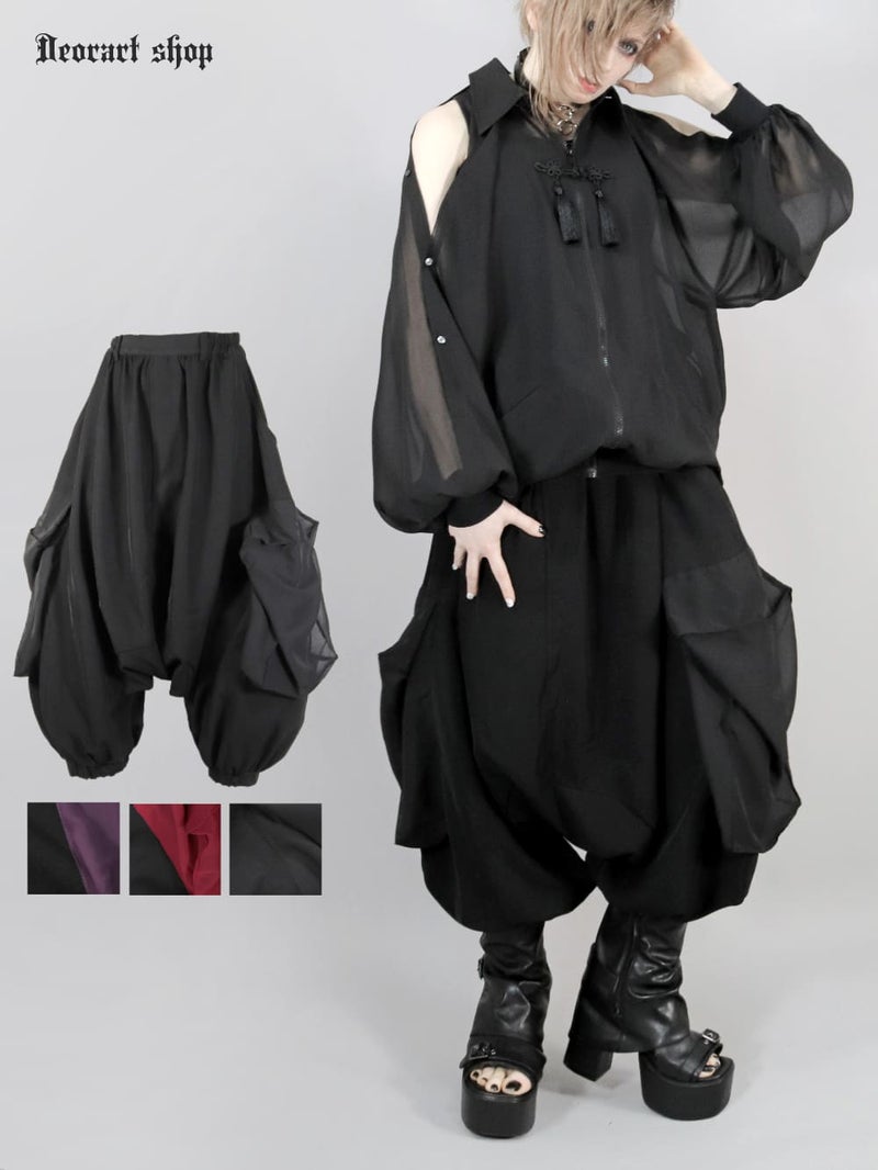 Deorart,ディオラート,和装,袴,着物風,忍者,鳶ズボン,パンツ,サルエル,アラジンパンツ,ファッション,和ゴス,浴衣,ヴィジュアル系,V系,陰陽師,呪術師,通販,普段使い,メンズ,レディス,Vkei,goth,kimono,japan,anime,,fashion