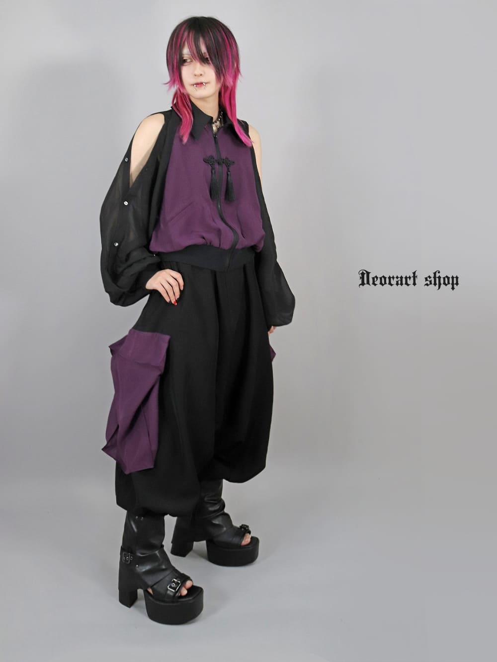 Deorart,ディオラート,和装,袴,着物風,忍者,鳶ズボン,パンツ,サルエル,アラジンパンツ,ファッション,和ゴス,浴衣,ヴィジュアル系,V系,陰陽師,呪術師,通販,普段使い,メンズ,レディス,Vkei,goth,kimono,japan,anime,,fashion