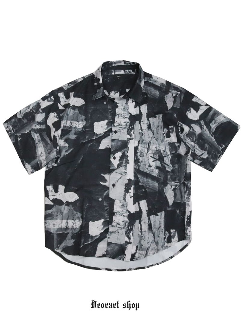 Deorart,ディオラート,グランジ,モノトーン,モード,個性派,総柄シャツ,V系シャツ,パーティ,ドレスアップ,オーバーサイズ,メンズ,レディス,おしゃれ,カッコイイ,地雷系,ホスト,ライブ衣装,通販