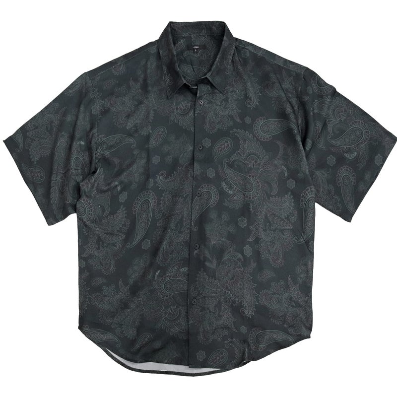 Deorart,ディオラート,ペイズリー,モノトーン,モード,個性派,総柄シャツ,V系シャツ,パーティ,ドレスアップ,オーバーサイズ,メンズ,レディス,おしゃれ,カッコイイ,地雷系,ホスト,ライブ衣装,通販