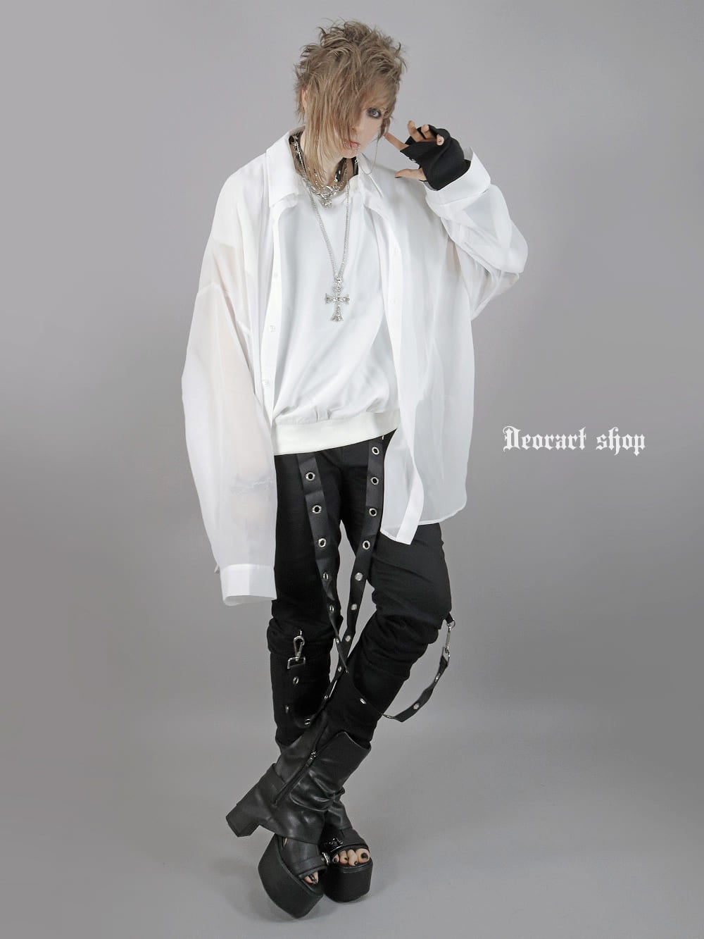Deorart,ディオラート,モード,ゴシック,ファッション,シアー,透け感,V系,ヴィジュアル系,ホスト,バンド,シャツ,オーバーサイズ,大人,ライブ,衣装,メンズ,レディス,通販,Vkei,anime,goth,emo,fashion,japan,kimono,Jrock
