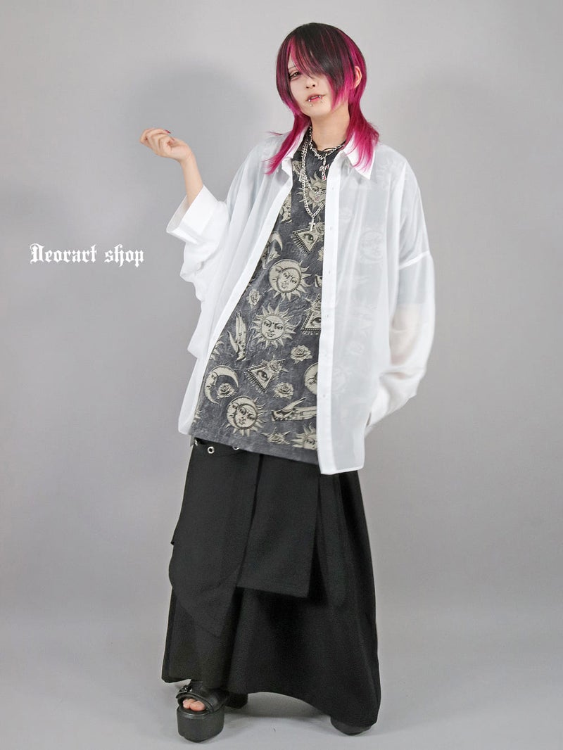 Deorart,ディオラート,モード,ゴシック,ファッション,シアー,透け感,V系,ヴィジュアル系,ホスト,バンド,シャツ,オーバーサイズ,大人,ライブ,衣装,メンズ,レディス,通販,Vkei,anime,goth,emo,fashion,japan,kimono,Jrock