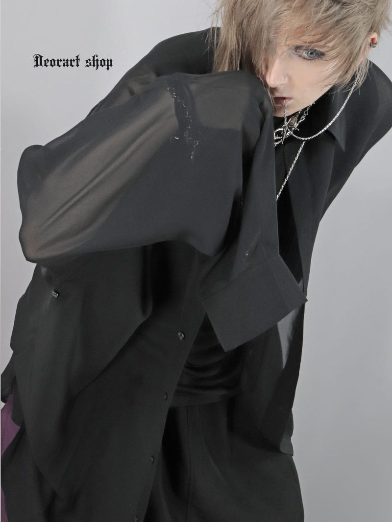 Deorart,ディオラート,モード,ゴシック,ファッション,シアー,透け感,V系,ヴィジュアル系,ホスト,バンド,シャツ,オーバーサイズ,大人,ライブ,衣装,メンズ,レディス,通販,Vkei,anime,goth,emo,fashion,japan,kimono,Jrock