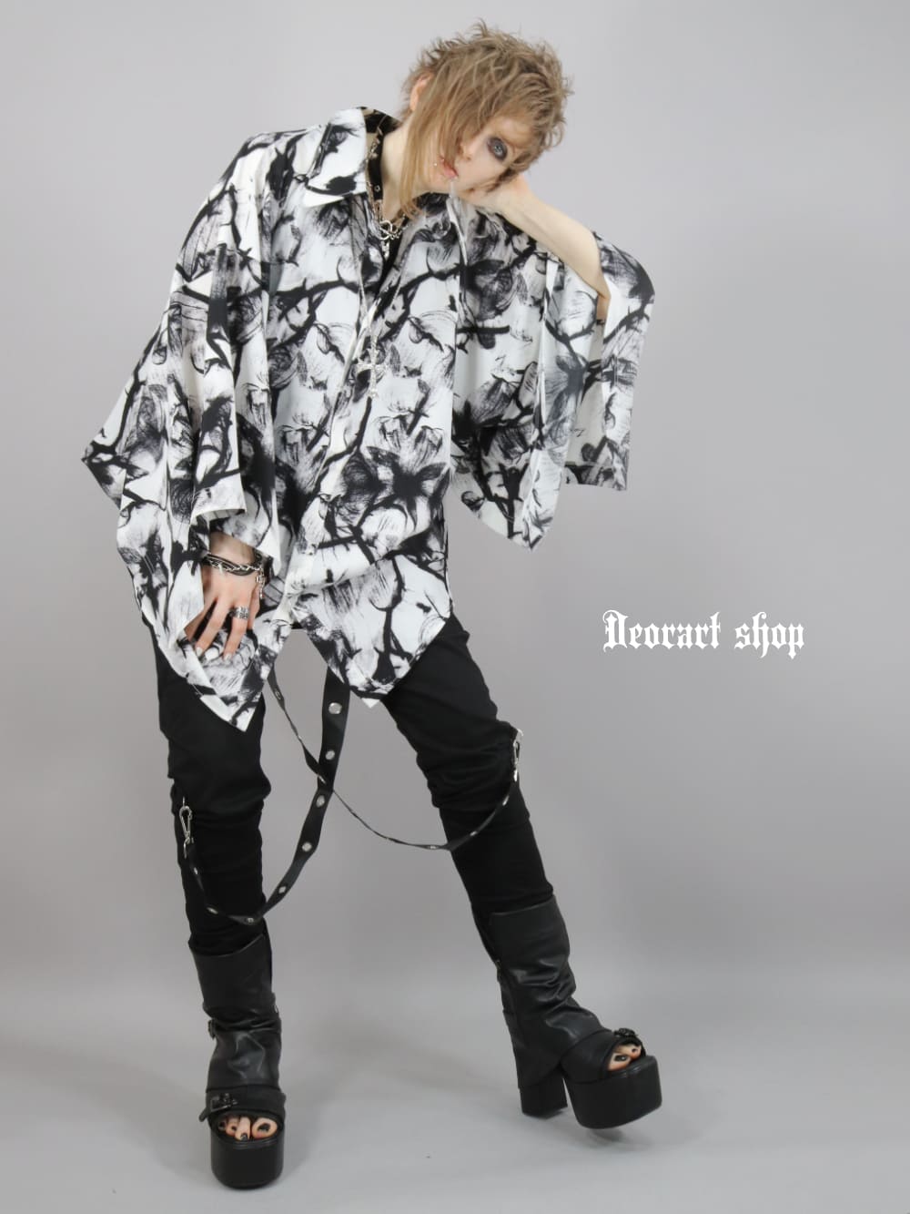 Deorart,ディオラート,モード,ゴシック,ファッション,着物袖,和装,V系,ヴィジュアル系,ホスト,バンド,柄シャツ,大人,ライブ,,衣装,メンズ,レディス,通販,Vkei,anime,goth,emo,fashion,japan,kimono,Jrock