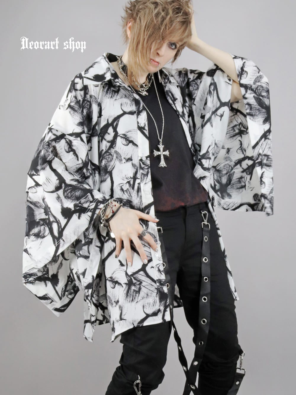 Deorart,ディオラート,モード,ゴシック,ファッション,着物袖,和装,V系,ヴィジュアル系,ホスト,バンド,柄シャツ,大人,ライブ,,衣装,メンズ,レディス,通販,Vkei,anime,goth,emo,fashion,japan,kimono,Jrock