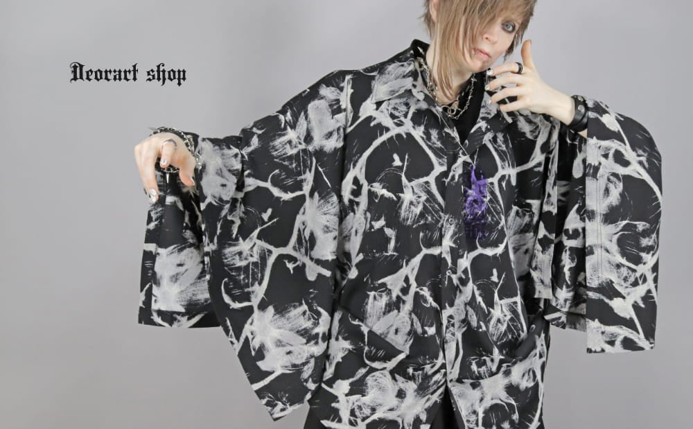 Deorart,ディオラート,モード,ゴシック,ファッション,着物袖,和装,V系,ヴィジュアル系,ホスト,バンド,柄シャツ,大人,ライブ,,衣装,メンズ,レディス,通販,Vkei,anime,goth,emo,fashion,japan,kimono,Jrock