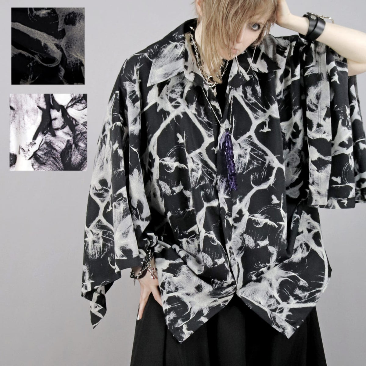 Deorart,ディオラート,モード,ゴシック,ファッション,着物袖,和装,V系,ヴィジュアル系,ホスト,バンド,柄シャツ,大人,ライブ,,衣装,メンズ,レディス,通販,Vkei,anime,goth,emo,fashion,japan,kimono,Jrock