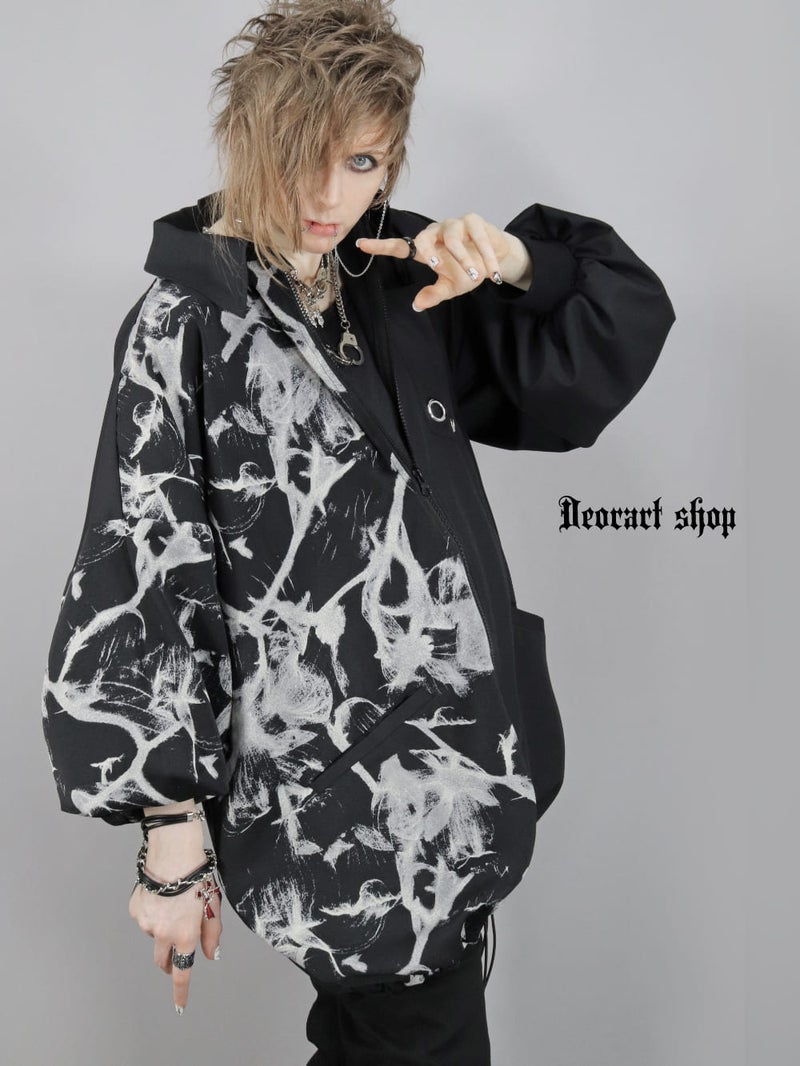 Deorart,ディオラート,モード,ゴシック,ファッション,オーバーサイズ,シャツジャケット,薄手,UV対策,ライトアウター,V系,ヴィジュアル系,ホスト,バンド,シャツ,大人,ライブ,地雷系,衣装,メンズ,レディス,通販,Vkei,anime,goth,emo,fashion,japan,Jrock