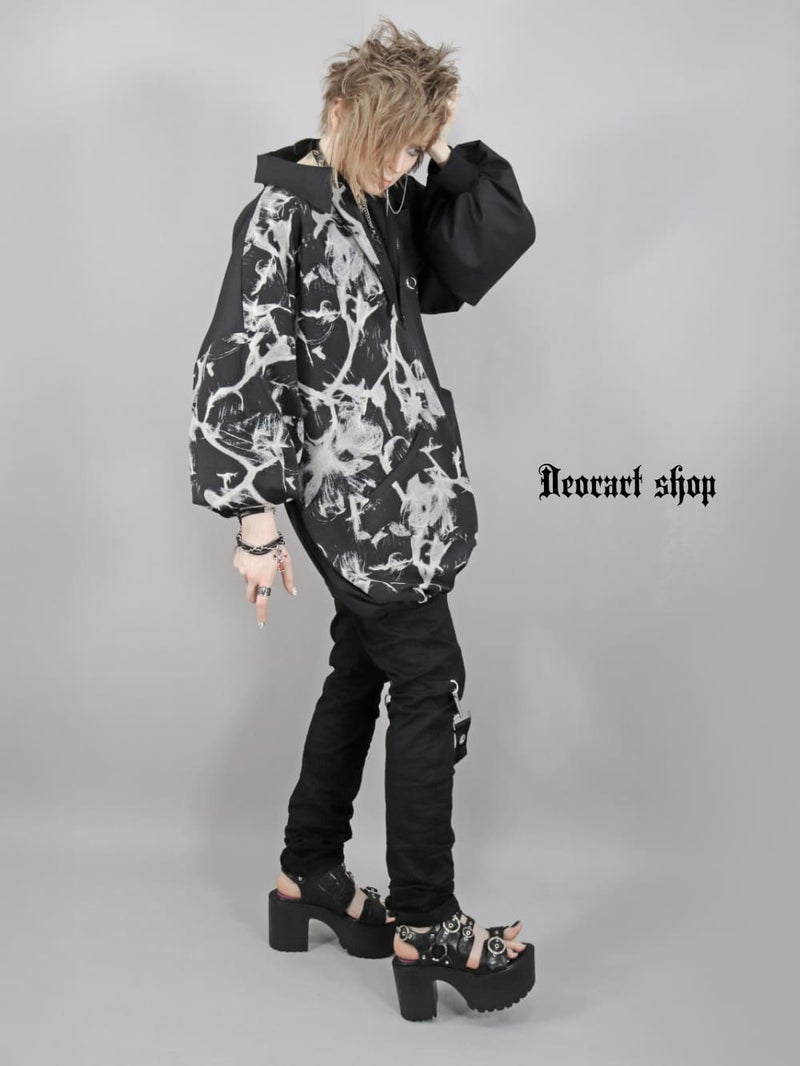 Deorart,ディオラート,モード,ゴシック,ファッション,オーバーサイズ,シャツジャケット,薄手,UV対策,ライトアウター,V系,ヴィジュアル系,ホスト,バンド,シャツ,大人,ライブ,地雷系,衣装,メンズ,レディス,通販,Vkei,anime,goth,emo,fashion,japan,Jrock