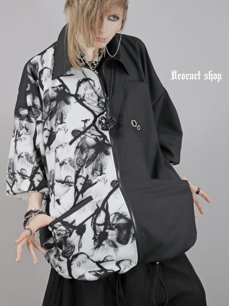Deorart,ディオラート,モード,ゴシック,ファッション,オーバーサイズ,シャツジャケット,薄手,UV対策,ライトアウター,V系,ヴィジュアル系,ホスト,バンド,シャツ,大人,ライブ,地雷系,衣装,メンズ,レディス,通販,Vkei,anime,goth,emo,fashion,japan,Jrock