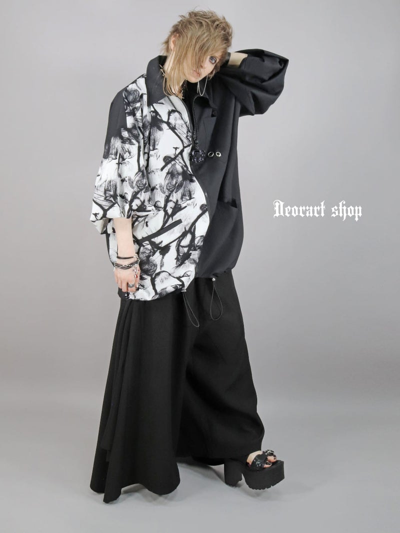 Deorart,ディオラート,モード,ゴシック,ファッション,オーバーサイズ,シャツジャケット,薄手,UV対策,ライトアウター,V系,ヴィジュアル系,ホスト,バンド,シャツ,大人,ライブ,地雷系,衣装,メンズ,レディス,通販,Vkei,anime,goth,emo,fashion,japan,Jrock