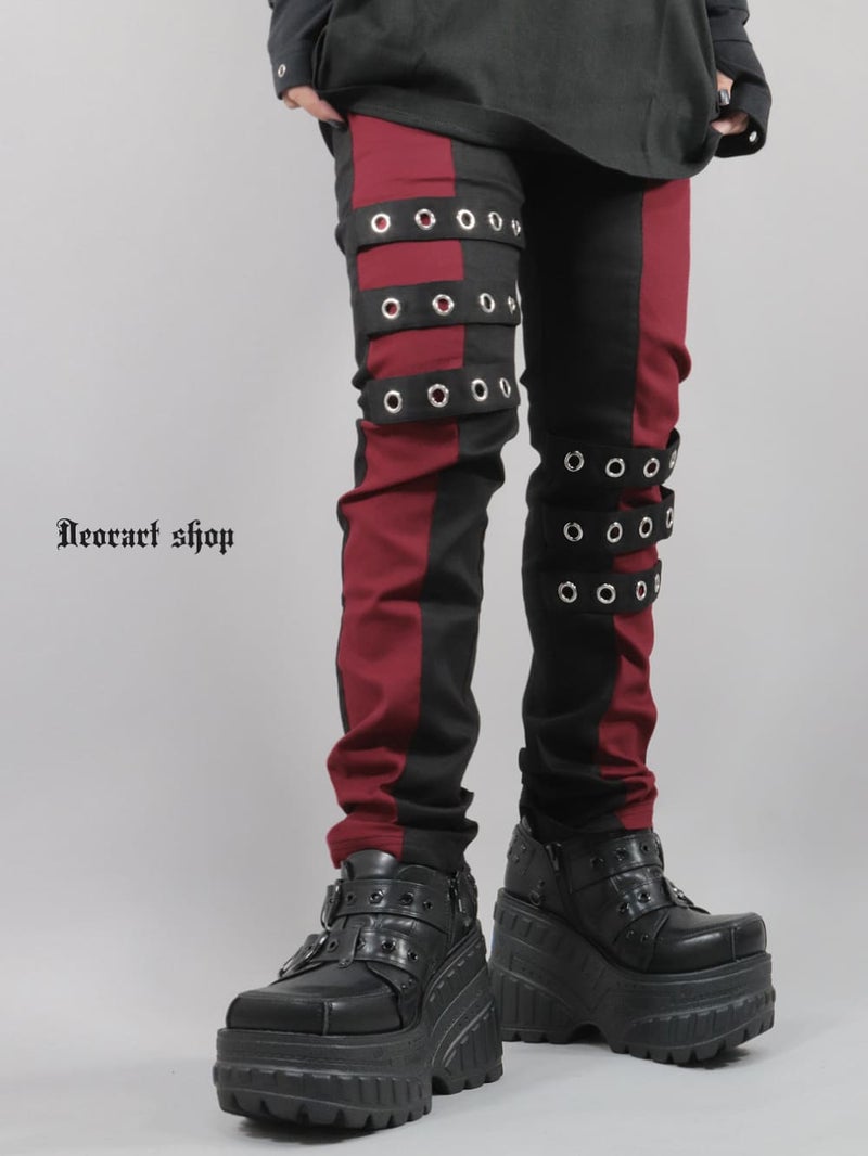 Deorart,ディオラート,モード,ゴシック,ファッション,ハトメベルト,パンツ,スリム,ボトムス,パンク,V系,ヴィジュアル系,バンド,サブカル,大人,ライブ,衣装,ユニセックス,メンズ,レディス,通販,Vkei,anime,goth,emo,fashion,japan,kimono,Jrock