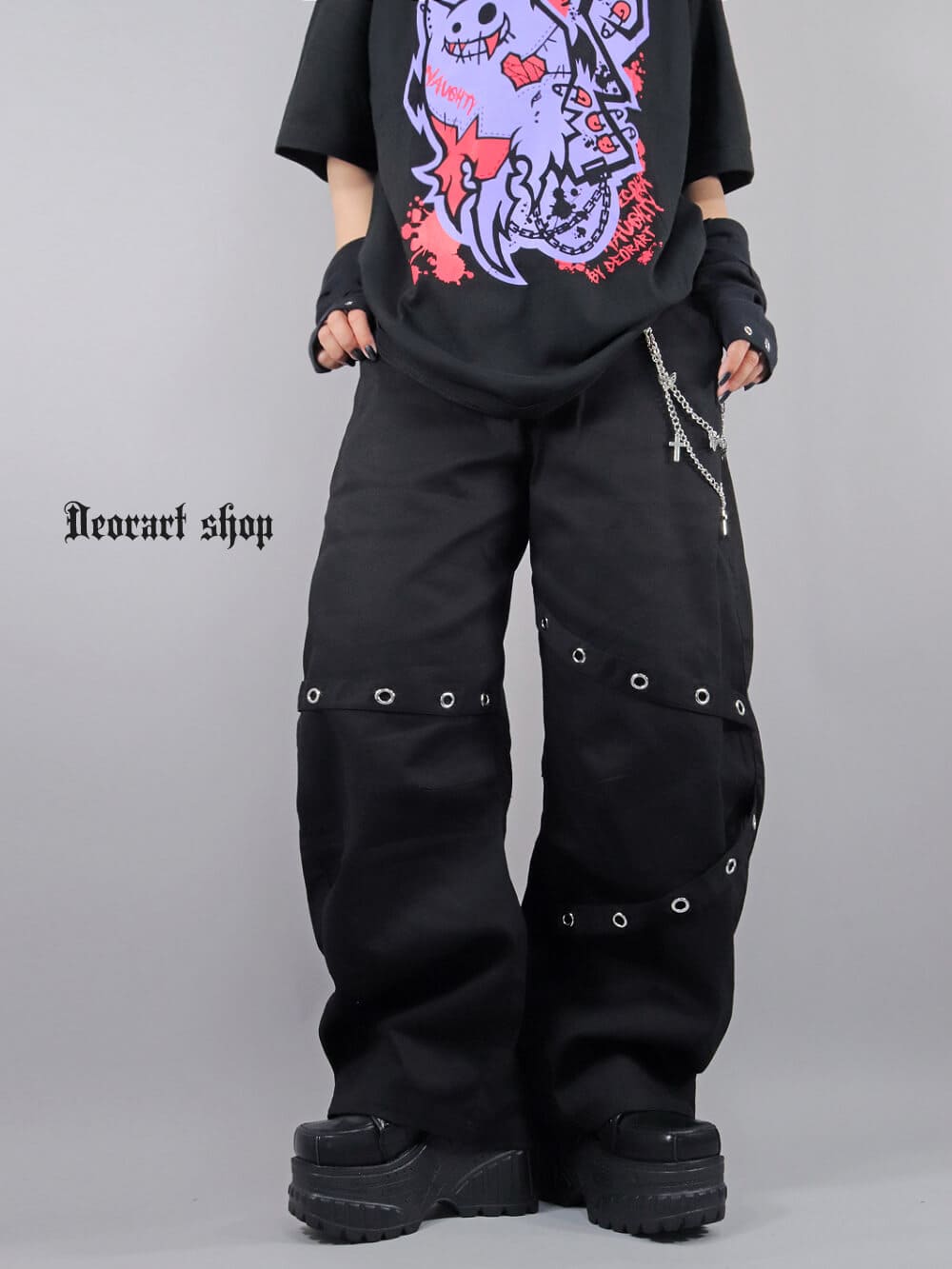 Deorart,ディオラート,モード,ゴシック,ファッション,ハトメベルト,バルーンパンツ,パンツ,ボトムス,パンク,V系,ヴィジュアル系,バンド,サブカル,大人,ライブ,衣装,ユニセックス,メンズ,レディス,通販,Vkei,anime,goth,emo,fashion,japan,kimono,Jrock