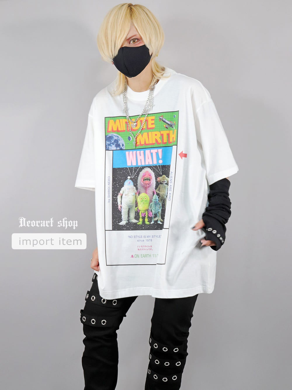 Deorart,ディオラート,通販,レトロ,Y2K,ファッション,Tシャツ,オーバーサイズ,BIGサイズ,古着,ヴィンテージ,日本未発売,サイバーポップ,サイバーファッション,オカルト,UFO,エイリアン,モンスター,宇宙,メンズ,レディス,V系,emo,punk,cyber,japan,fashion,rock,harajyuku,大きいサイズ,モード,服
