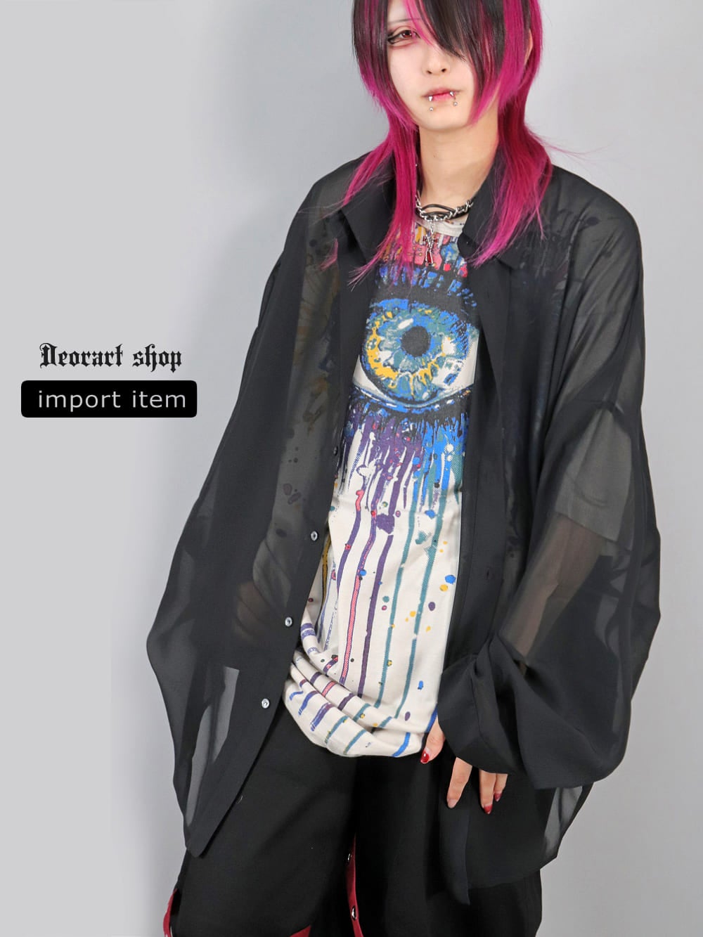 IPT100 オーバーサイズTシャツ [ splash big eye ] | Deorart shop
