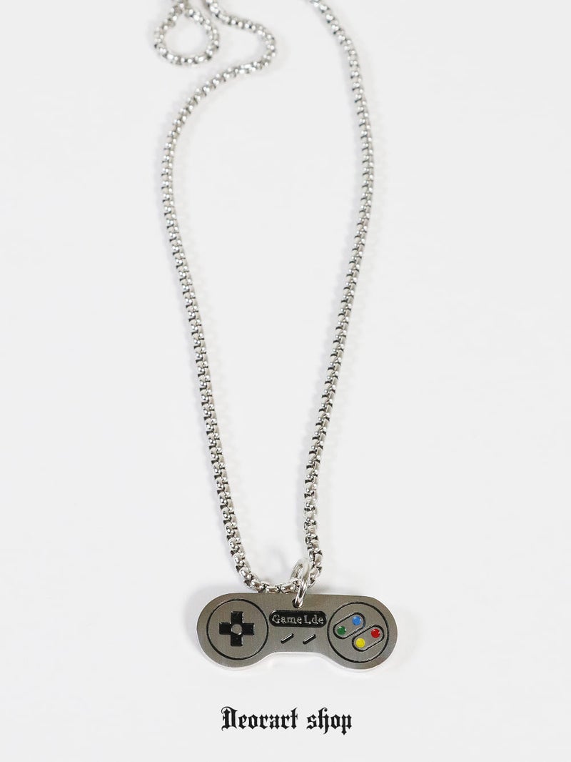 Deorart,ディオラート,シルバー,ネックレス,ゲーム,コントローラー,レトロ,地雷系,Y2K,ゴシック,GOTH,ホラー,オカルト,メンズ,レディス,ユニセックス