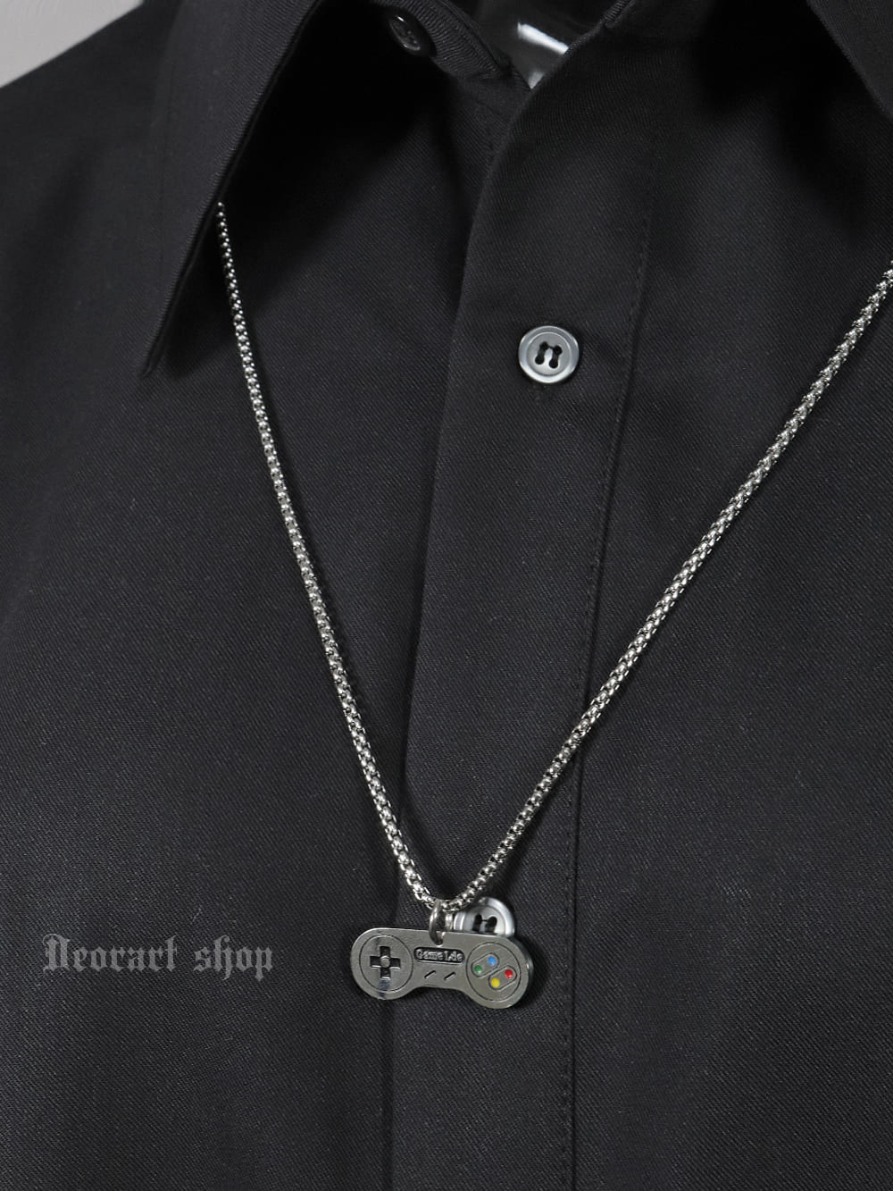 Deorart,ディオラート,シルバー,ネックレス,ゲーム,コントローラー,レトロ,地雷系,Y2K,ゴシック,GOTH,ホラー,オカルト,メンズ,レディス,ユニセックス