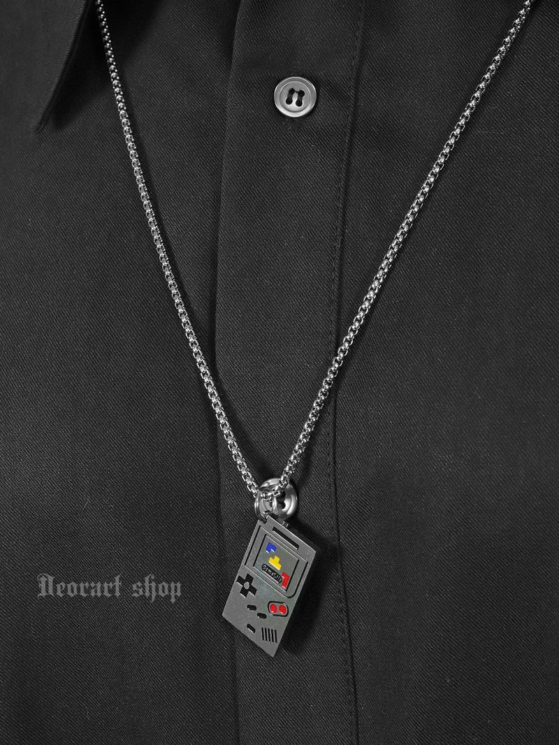 Deorart,ディオラート,シルバー,ネックレス,ゲーム,レトロ,地雷系,Y2K,ゴシック,GOTH,ホラー,オカルト,メンズ,レディス,ユニセックス