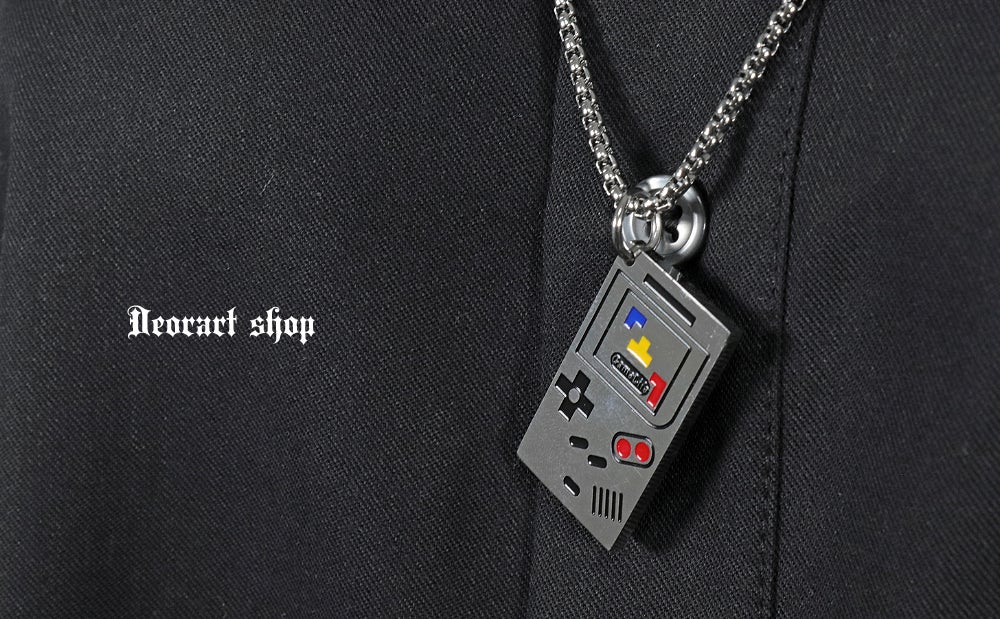 Deorart,ディオラート,シルバー,ネックレス,ゲーム,レトロ,地雷系,Y2K,ゴシック,GOTH,ホラー,オカルト,メンズ,レディス,ユニセックス