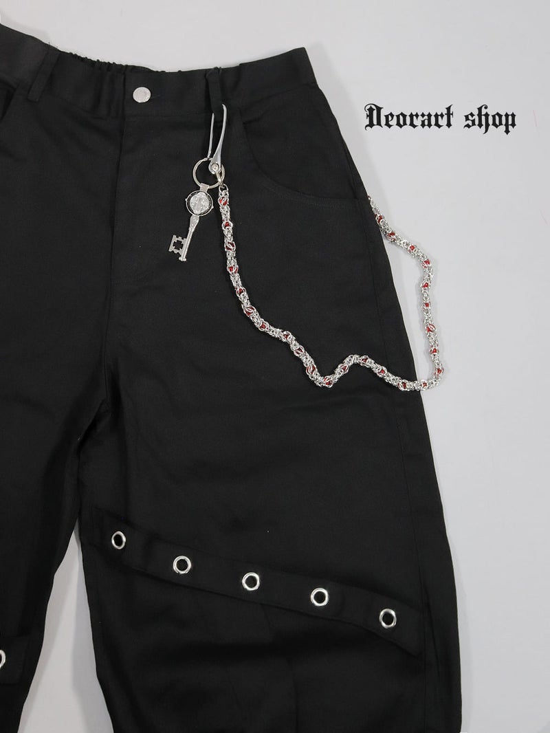 Deorart,ディオラート,十字架,ロザリオ,クロス,赤,レッド,ウォレットチェーン,バイカー,パンクロック,地雷系,Y2K,ゴシック,GOTH,ホラー,オカルト,メンズ,レディス,ユニセックス