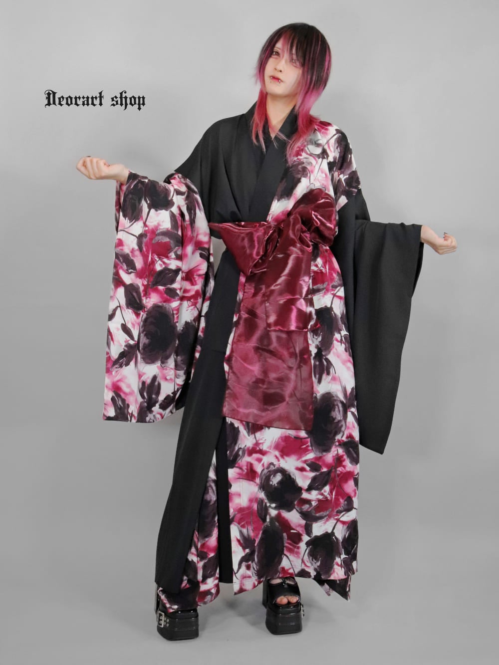 Deorart,ディオラート,和柄,着物袖,和風浴衣,和柄,カーディガン,和装衣装,和ゴス,和楽器,ライブ,服,花魁,遊郭,服ファッション, カッコイイ,かっこいい,男,女,メンズ,レディス,Vkei,anime,goth,emo,fashion,japan,kimono,Jrock