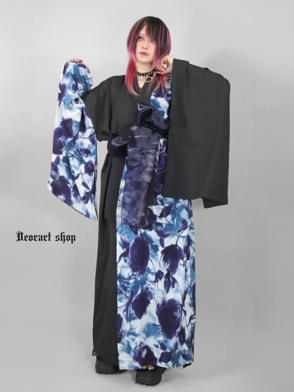 Deorart,ディオラート,和柄,着物袖,和風浴衣,和柄,カーディガン,和装衣装,和ゴス,和楽器,ライブ,服,花魁,遊郭,服ファッション, カッコイイ,かっこいい,男,女,メンズ,レディス,Vkei,anime,goth,emo,fashion,japan,kimono,Jrock