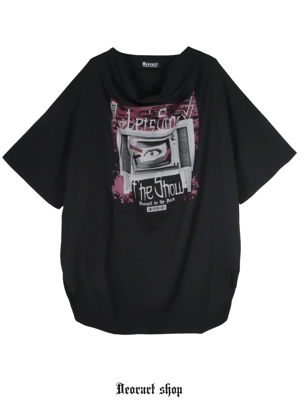 Deorart,ディオラート,通販,レトロ,テレビ,TV,目玉,ホラー,ファッション,Tシャツ,オーバーサイズ,BIGサイズ,ゴス,ゴシック,メンズ,レディス,V系,emo,punk,cyber,japan,fashion,rock,harajyuku,大きいサイズ,モード,服