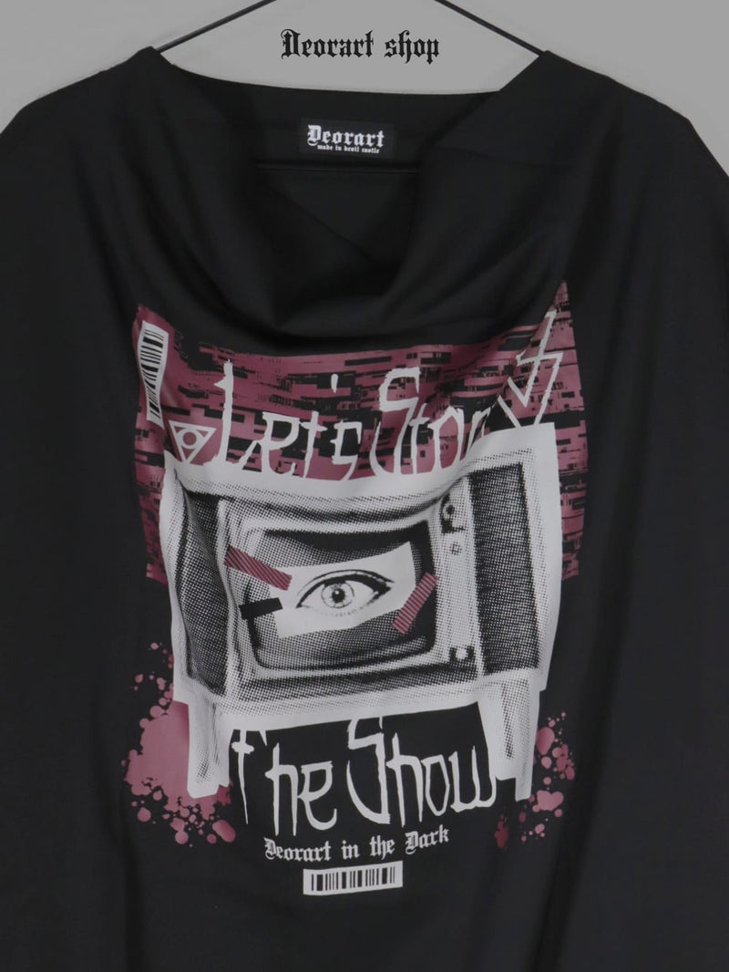 Deorart,ディオラート,通販,レトロ,テレビ,TV,目玉,ホラー,ファッション,Tシャツ,オーバーサイズ,BIGサイズ,ゴス,ゴシック,メンズ,レディス,V系,emo,punk,cyber,japan,fashion,rock,harajyuku,大きいサイズ,モード,服