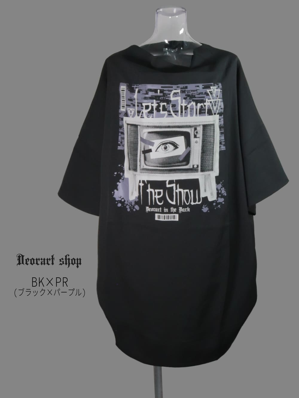 Deorart,ディオラート,通販,レトロ,テレビ,TV,目玉,ホラー,ファッション,Tシャツ,オーバーサイズ,BIGサイズ,ゴス,ゴシック,メンズ,レディス,V系,emo,punk,cyber,japan,fashion,rock,harajyuku,大きいサイズ,モード,服