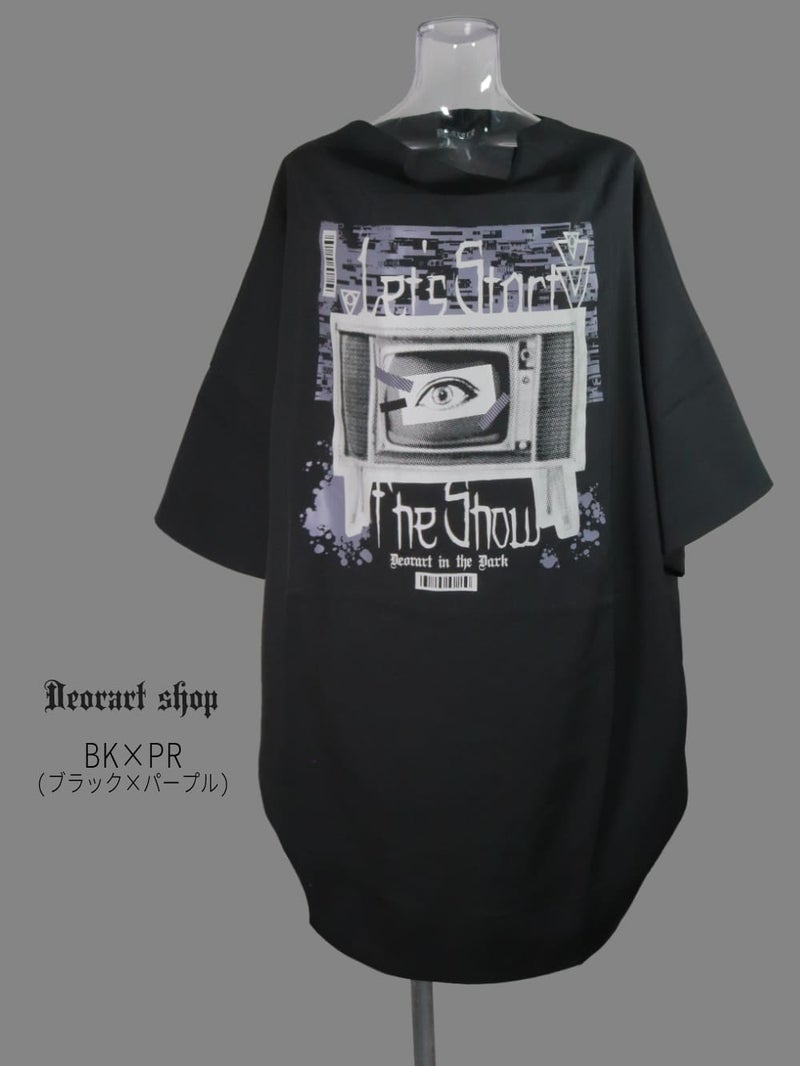 Deorart,ディオラート,通販,レトロ,テレビ,TV,目玉,ホラー,ファッション,Tシャツ,オーバーサイズ,BIGサイズ,ゴス,ゴシック,メンズ,レディス,V系,emo,punk,cyber,japan,fashion,rock,harajyuku,大きいサイズ,モード,服
