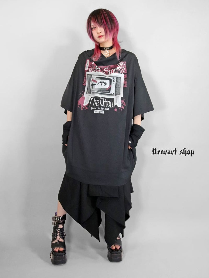 Deorart,ディオラート,通販,レトロ,テレビ,TV,目玉,ホラー,ファッション,Tシャツ,オーバーサイズ,BIGサイズ,ゴス,ゴシック,メンズ,レディス,V系,emo,punk,cyber,japan,fashion,rock,harajyuku,大きいサイズ,モード,服