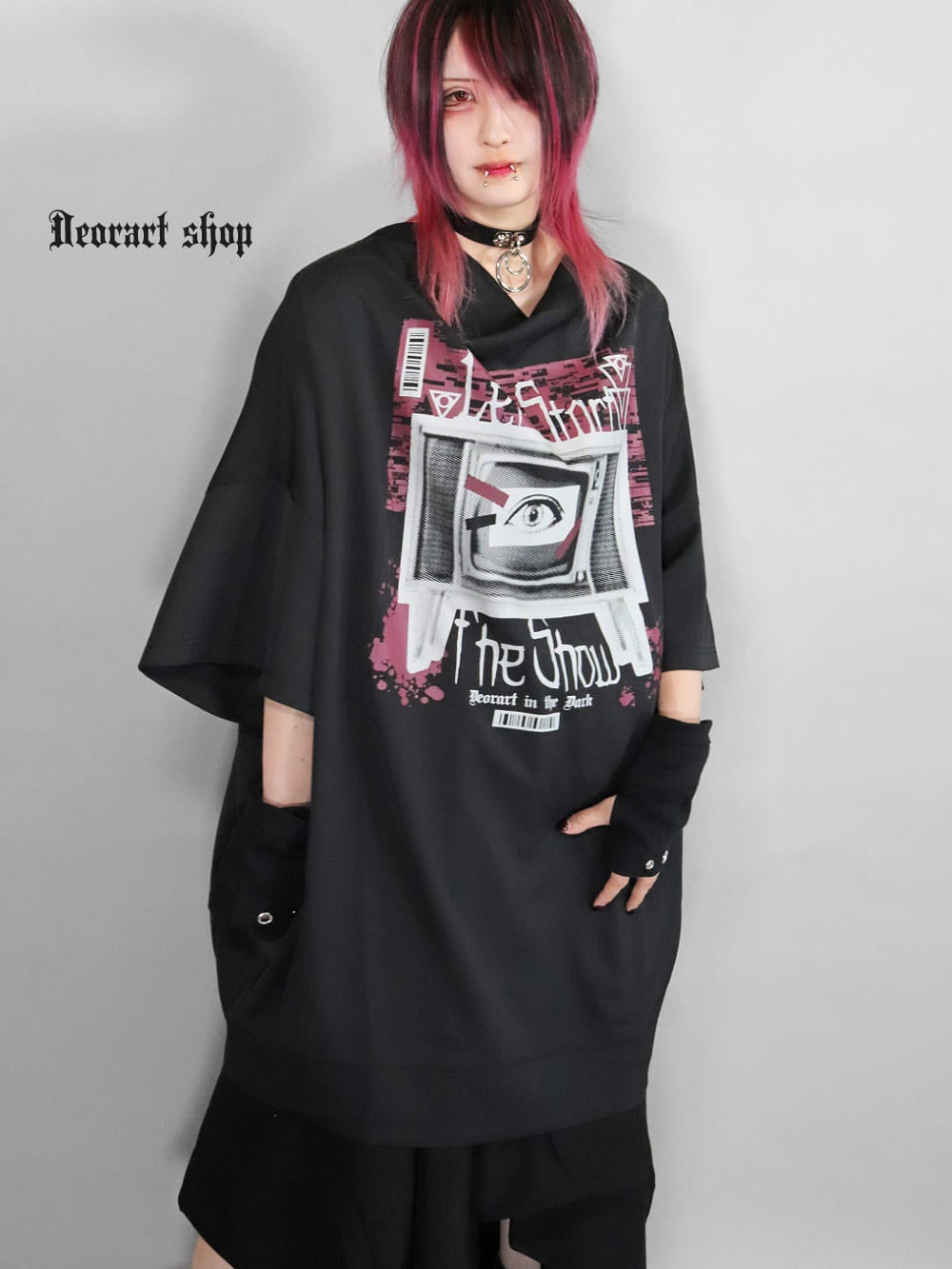 Deorart,ディオラート,通販,レトロ,テレビ,TV,目玉,ホラー,ファッション,Tシャツ,オーバーサイズ,BIGサイズ,ゴス,ゴシック,メンズ,レディス,V系,emo,punk,cyber,japan,fashion,rock,harajyuku,大きいサイズ,モード,服