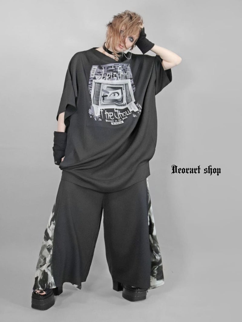 Deorart,ディオラート,通販,レトロ,テレビ,TV,目玉,ホラー,ファッション,Tシャツ,オーバーサイズ,BIGサイズ,ゴス,ゴシック,メンズ,レディス,V系,emo,punk,cyber,japan,fashion,rock,harajyuku,大きいサイズ,モード,服