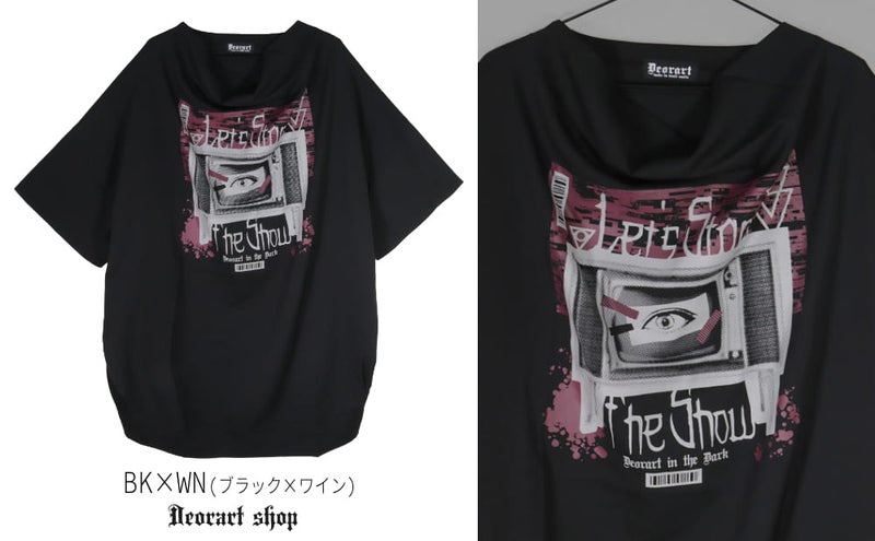 Deorart,ディオラート,通販,レトロ,テレビ,TV,目玉,ホラー,ファッション,Tシャツ,オーバーサイズ,BIGサイズ,ゴス,ゴシック,メンズ,レディス,V系,emo,punk,cyber,japan,fashion,rock,harajyuku,大きいサイズ,モード,服
