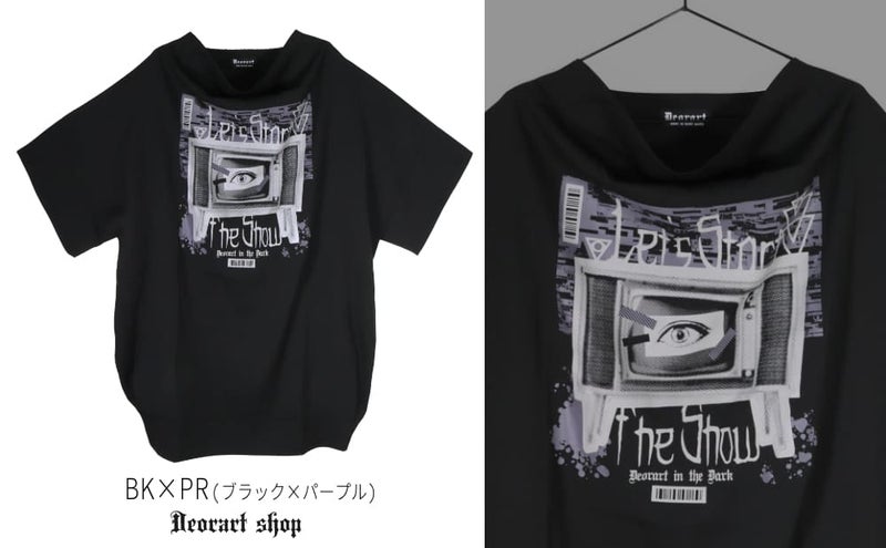 Deorart,ディオラート,通販,レトロ,テレビ,TV,目玉,ホラー,ファッション,Tシャツ,オーバーサイズ,BIGサイズ,ゴス,ゴシック,メンズ,レディス,V系,emo,punk,cyber,japan,fashion,rock,harajyuku,大きいサイズ,モード,服