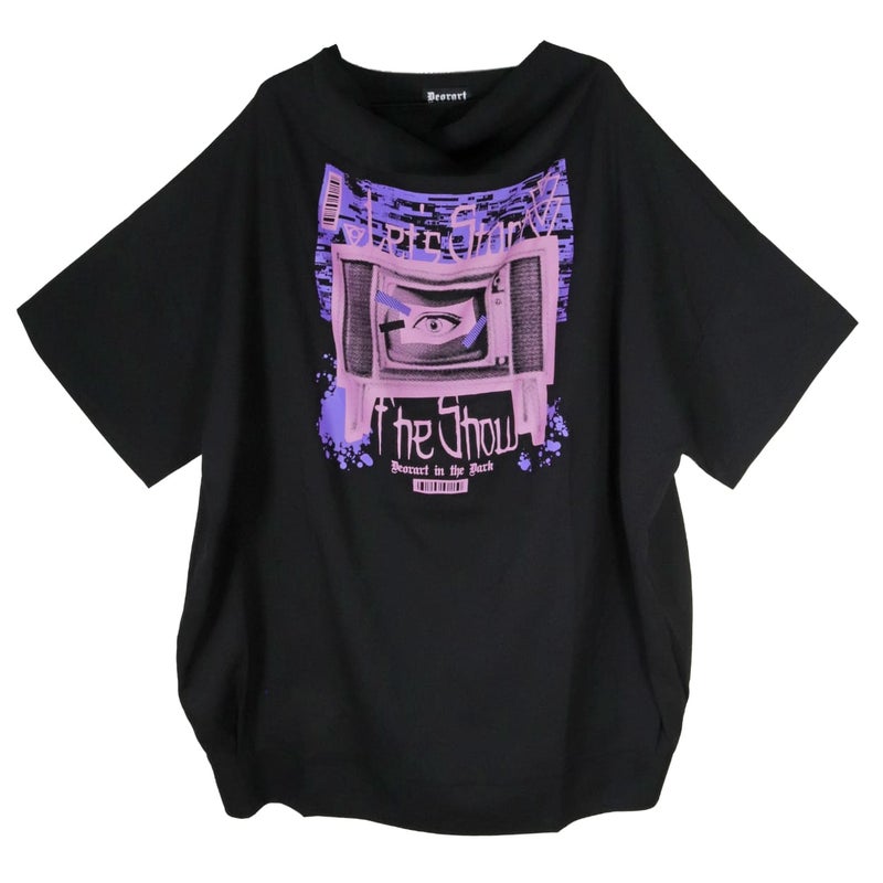 Deorart,ディオラート,通販,レトロ,テレビ,TV,目玉,ホラー,ファッション,Tシャツ,オーバーサイズ,BIGサイズ,ゴス,ゴシック,メンズ,レディス,V系,emo,punk,cyber,japan,fashion,rock,harajyuku,大きいサイズ,モード,服