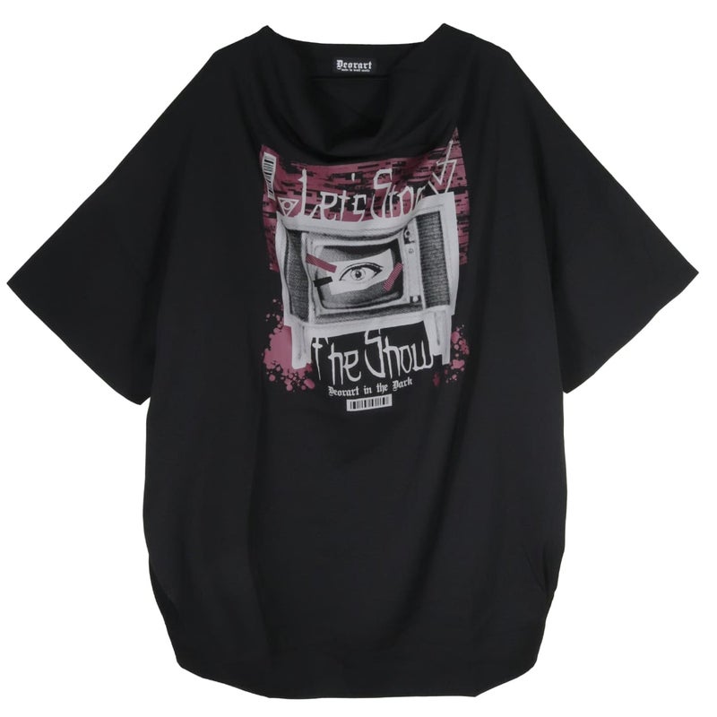 Deorart,ディオラート,通販,レトロ,テレビ,TV,目玉,ホラー,ファッション,Tシャツ,オーバーサイズ,BIGサイズ,ゴス,ゴシック,メンズ,レディス,V系,emo,punk,cyber,japan,fashion,rock,harajyuku,大きいサイズ,モード,服
