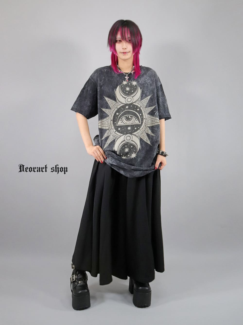 IPT104 ブリーチ・オーバーサイズTシャツ [ ゴシック・アイ