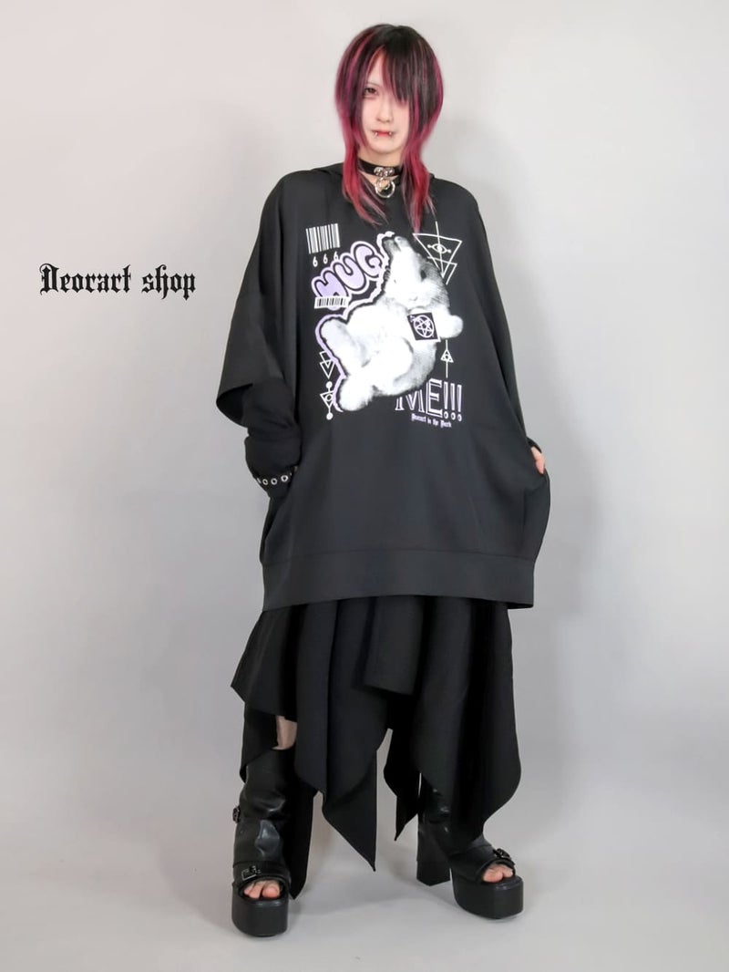 ディオラート,通販,サブカル,うさぎ,ウサギ,ラビット,魔女,魔法使い,魔道士,ファンタジー,ファッション,Tシャツ,オーバーサイズ,BIGサイズ,ゴス,ゴシック,メンズ,レディス,V系,emo,punk,cyber,japan,fashion,rock,harajyuku,大きいサイズ,モード,服