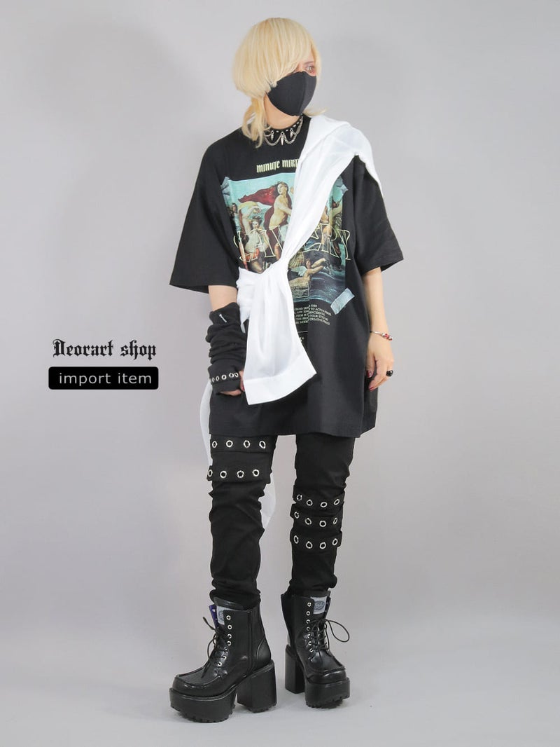 Deorart,ディオラート,通販,レトロ,Y2K,ファッション,Tシャツ,オーバーサイズ,BIGサイズ,古着,ヴィンテージ,日本未発売,ゴス,ゴシック,絵画,バンドT,天使,悪魔,メンズ,レディス,V系,emo,punk,cyber,japan,fashion,rock,harajyuku,大きいサイズ,モード,服