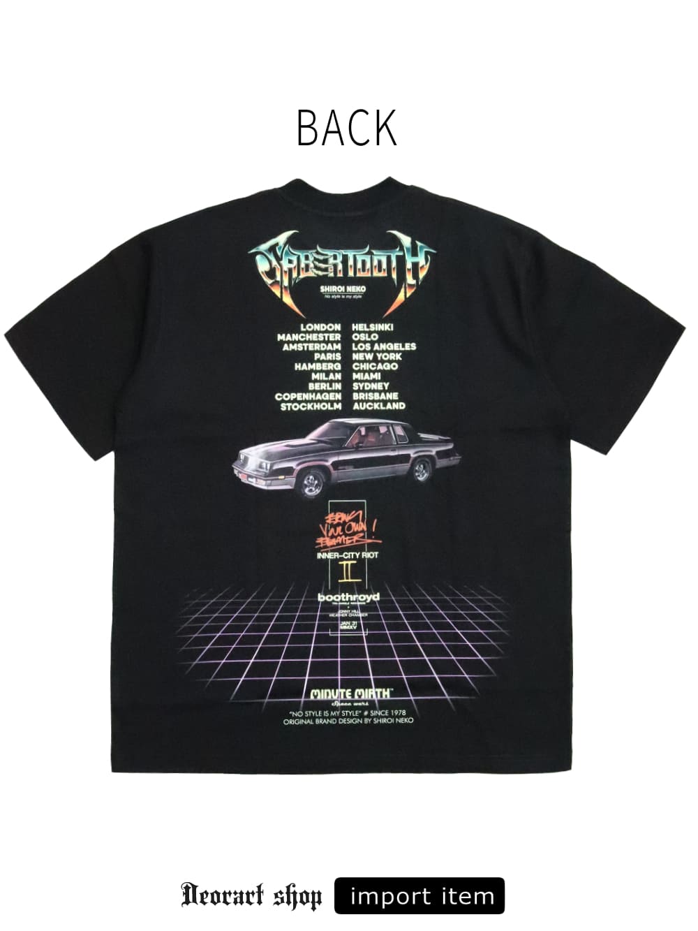 Deorart,ディオラート,通販,レトロ,Y2K,ファッション,Tシャツ,オーバーサイズ,BIGサイズ,古着,ヴィンテージ,日本未発売,クラシックカー,ヒストリックカー,レトロカー,メタルバンド,落雷,かみなり,サンダー,プリントT,平成レトロ,メンズ,レディス,V系,emo,punk,cyber,japan,fashion,rock,harajyuku,大きいサイズ,モード,服